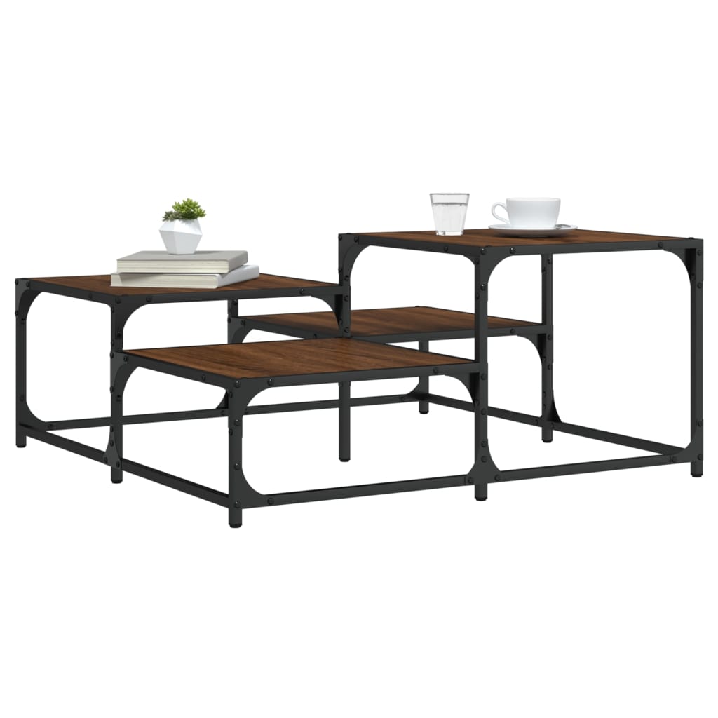 Salontafel Bewerkt Hout Kleurig