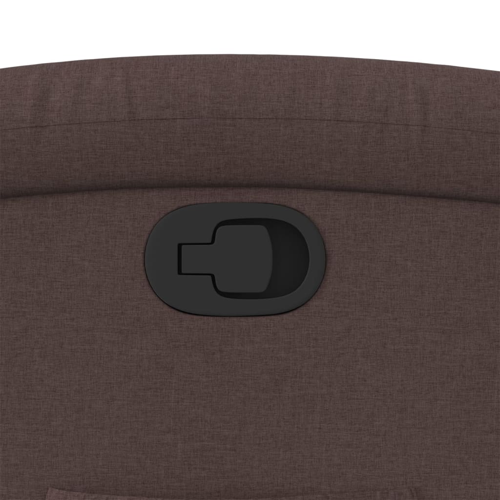 Fauteuil Verstelbaar Stof Donkerbruin