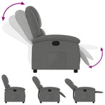 Fauteuil Verstelbaar Stof Donkergrijs