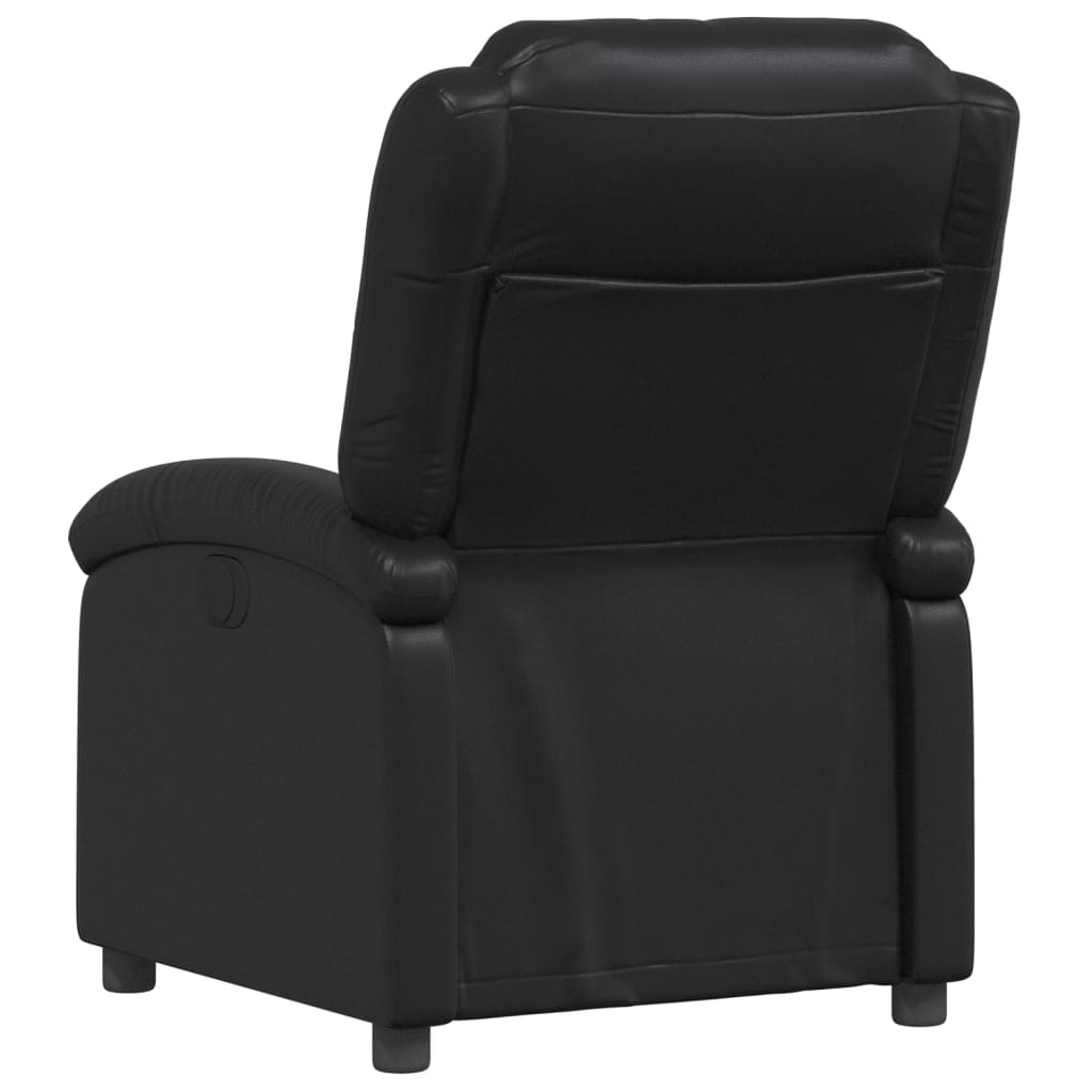 Fauteuil Verstelbaar Kunstleer Zwart