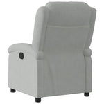 Fauteuil Verstelbaar Fluweel Lichtgrijs