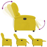 Fauteuil Verstelbaar Fluweel Geel