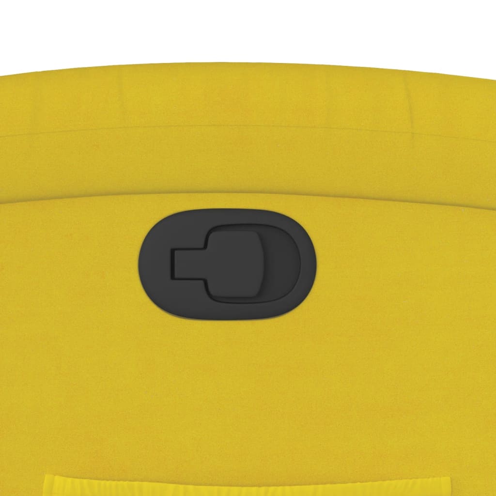 Fauteuil Verstelbaar Fluweel Geel