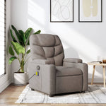Massagestoel Verstelbaar Stof Taupe