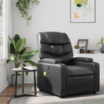 Fauteuil Verstelbaar Kunstleer Zwart