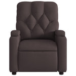 Fauteuil Verstelbaar Stof Donkerbruin