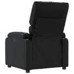 Fauteuil Verstelbaar Kunstleer Zwart