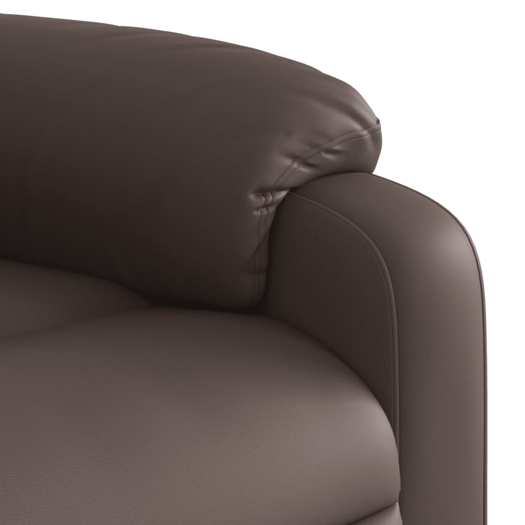 Fauteuil Verstelbaar Kunstleer Bruin