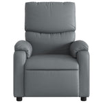 Fauteuil Verstelbaar Kunstleer Grijs