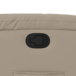 Fauteuil Verstelbaar Kunstleer Kleurig Cappuccino