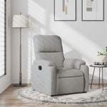 Massagestoel Microvezelstof Lichtgrijs