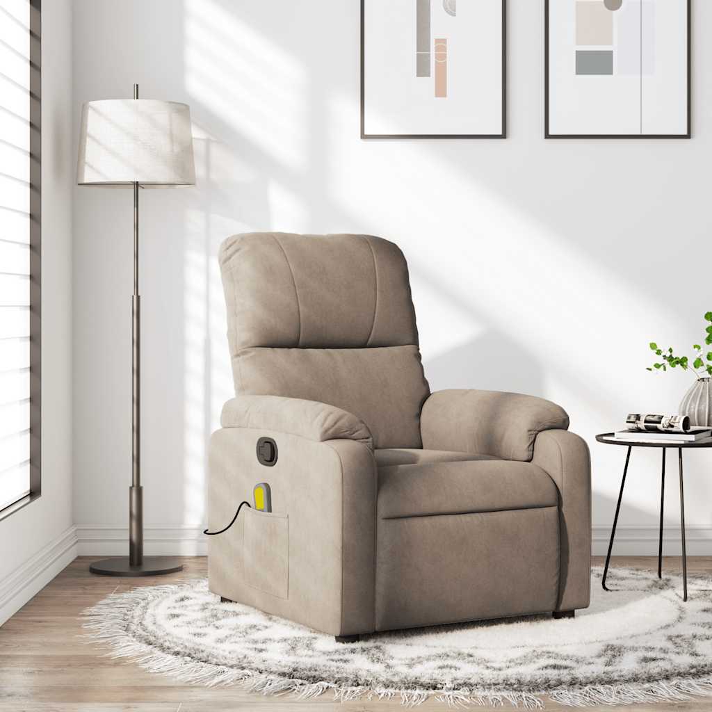 Massagestoel Microvezelstof Taupe