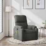 Massagestoel Microvezelstof Donkergrijs