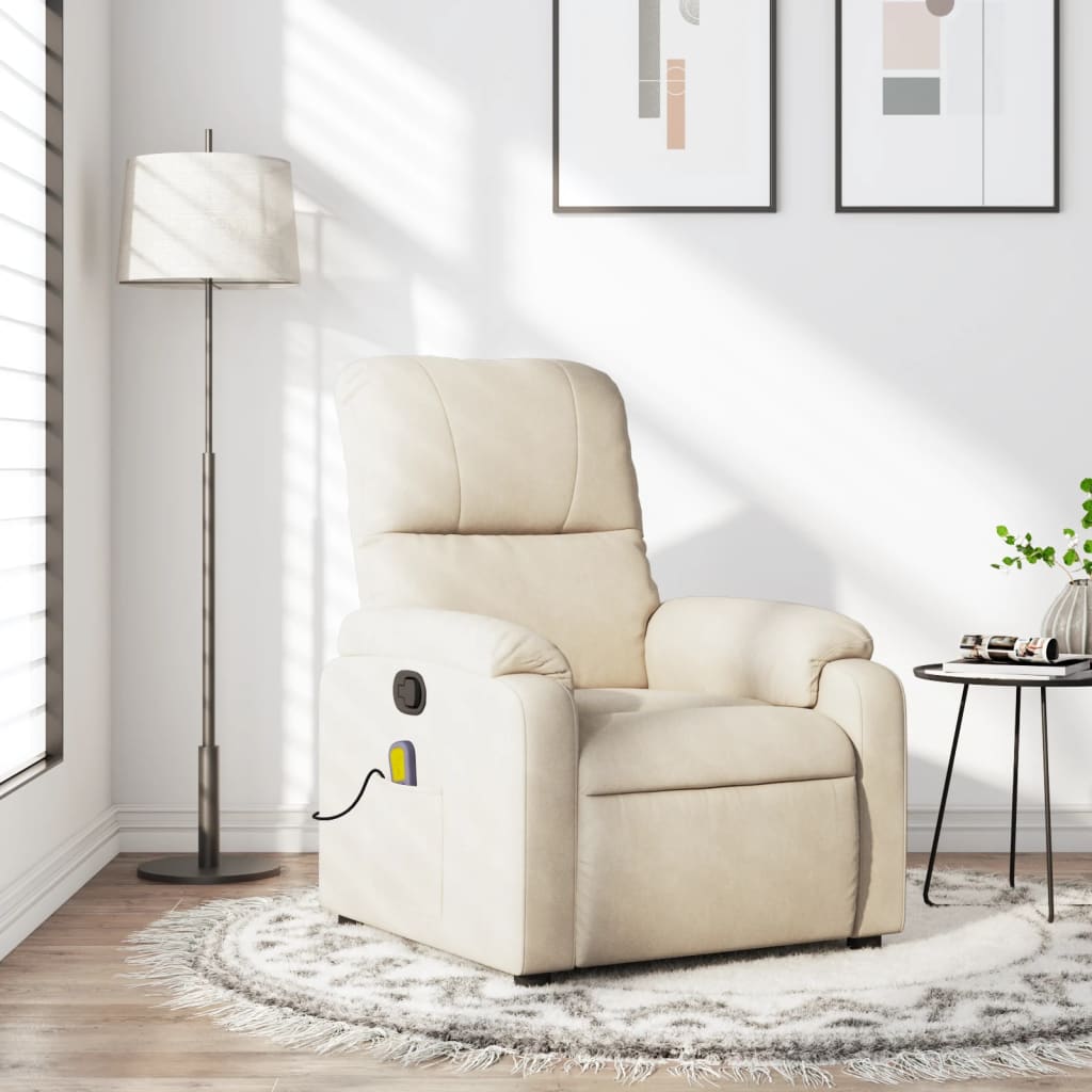 Massagestoel Microvezelstof Beige