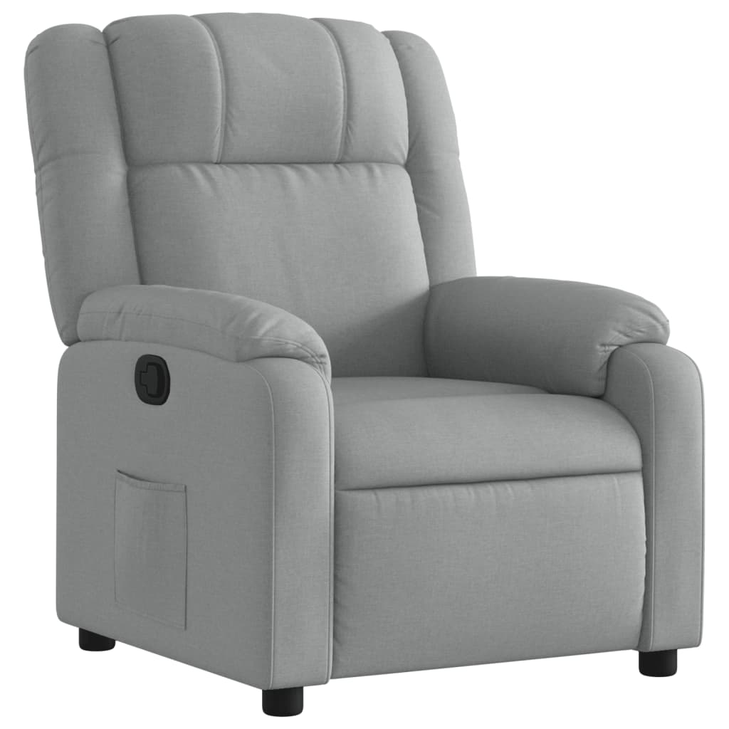 Fauteuil Verstelbaar Stof Lichtgrijs
