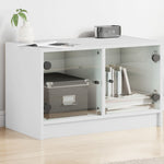 Tv-Meubel Met Glazen Deuren 68X37X42 Cm