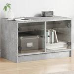 Tv-Meubel Met Glazen Deuren 68X37X42 Cm