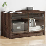 Tv-Meubel Met Glazen Deuren 68X37X42 Cm