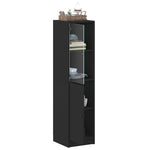 Hoge Kast Met Glazen Deur 35X37X142 Cm