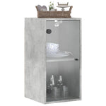 Wandkast Met Glazen Deuren 35X37X68,5 Cm
