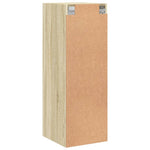 Wandkast Met Glazen Deuren 35X37X100 Cm Kleurig