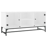 Tv-Meubel Met Glazen Deuren 02X37X50 Cm