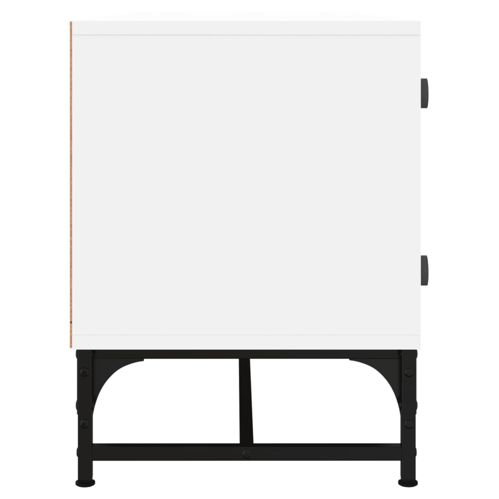 Tv-Meubel Met Glazen Deuren 02X37X50 Cm