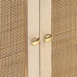 Dressoir 55X30X76 Cm Massief Mangohout En Ijzer Zwart