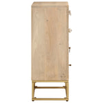 Ladekastje 55X30X76 Cm Massief Mangohout En Ijzer