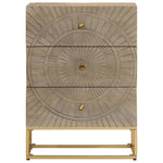 Ladekastje 55X30X76 Cm Massief Mangohout En Ijzer