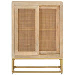 Dressoir 55X30X76 Cm Massief Mangohout En Ijzer