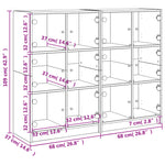 Boekenkast Met Deuren Bewerkt Hout