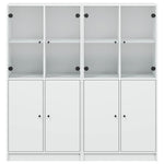 Boekenkast Met Deuren Bewerkt Hout