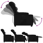 Fauteuil Kunstleer Zwart