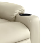 Fauteuil Kunstleer Kleurig Crème