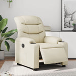 Fauteuil Kunstleer Kleurig Crème