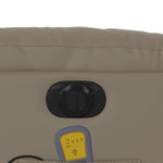 Massagestoel Verstelbaar Elektrisch Kunstleer Kleurig Cappuccino