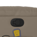 Sta-Op-Massagestoel Verstelbaar Kunstleer Kleurig Cappuccino