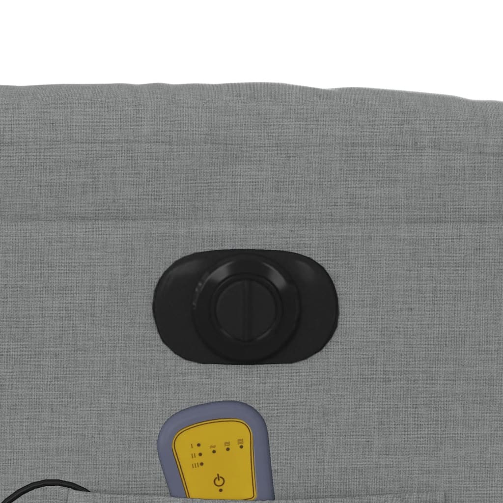 Massagestoel Stof Lichtgrijs