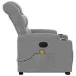 Sta-Op-Massagestoel Stof Lichtgrijs