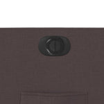 Fauteuil Verstelbaar Elektrisch Stof Donkerbruin