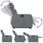 Sta-Op-Massagestoel Verstelbaar Kunstleer Grijs