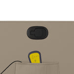 Sta-Op-Massagestoel Verstelbaar Kunstleer Kleurig Cappuccino