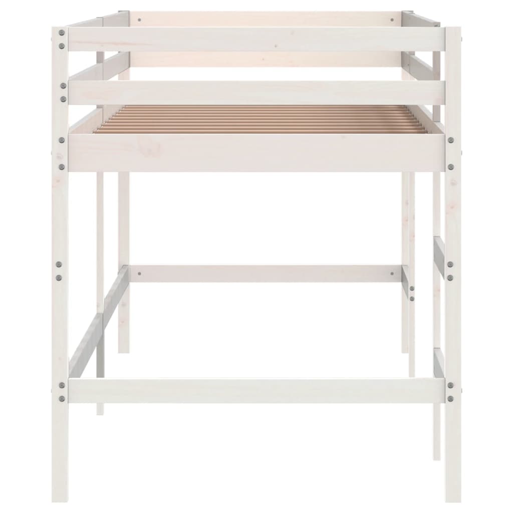 Kinderhoogslaper Met Ladder Massief Grenenhout