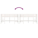 Kinderhoogslaper Met Ladder Massief Grenenhout