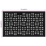 Deurmat Rechthoekig 45X75 Cm Rubber