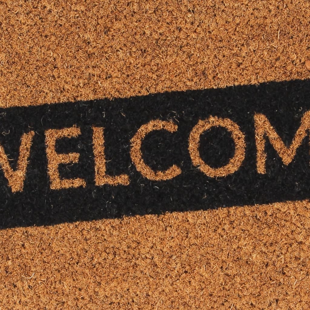 Deurmat 40X60 Cm Getufte Kokosvezel Naturel Rood