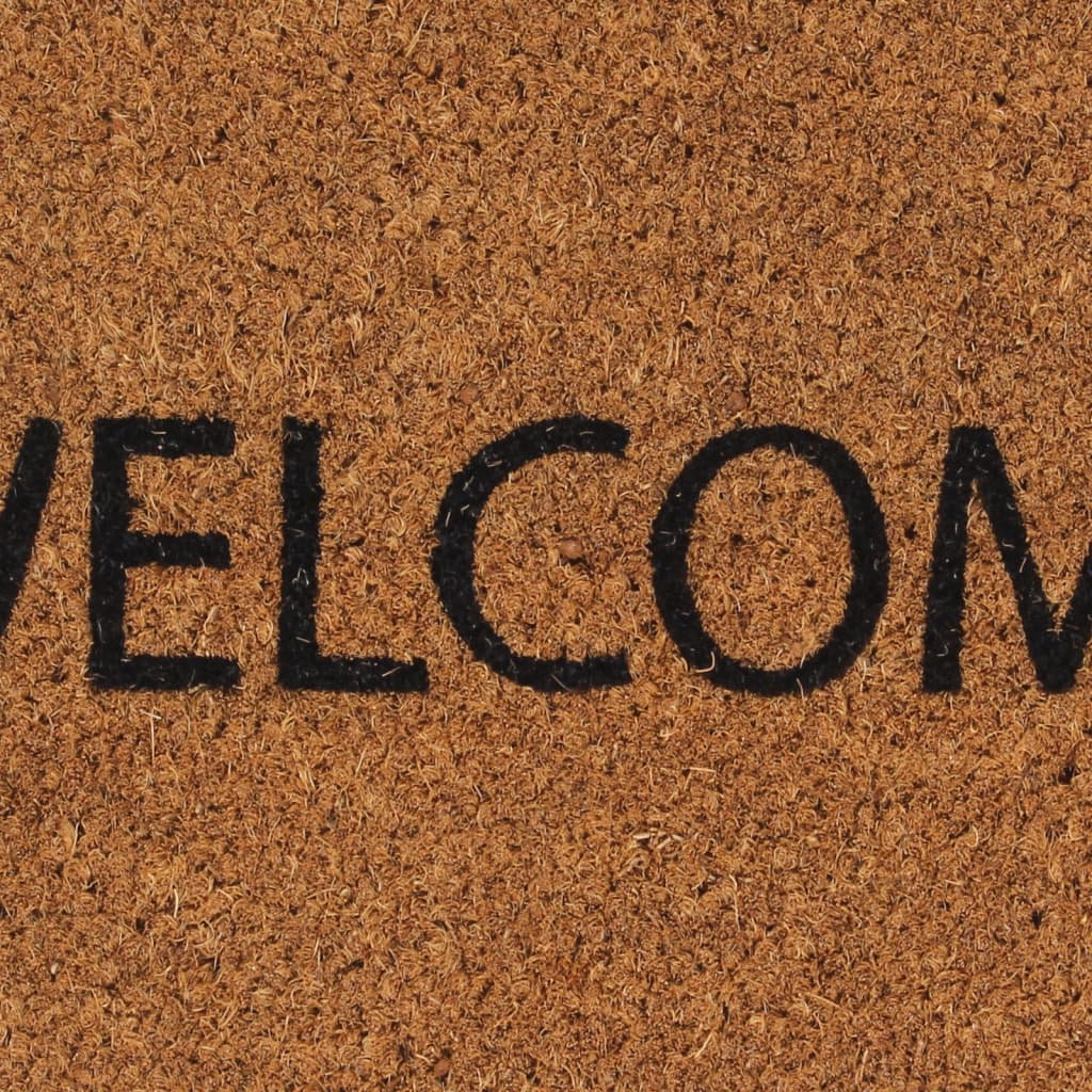 Deurmat 45X75 Cm Getufte Kokosvezel Naturel