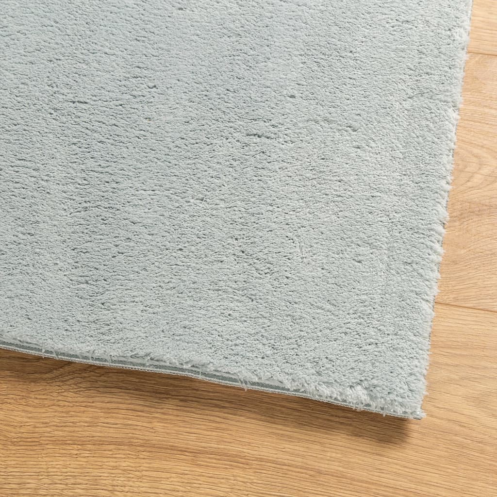 Vloerkleed Huarte Laagpolig Zacht Wasbaar Blauw