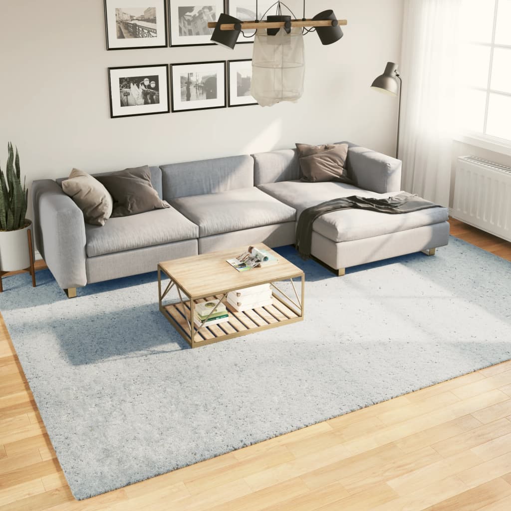 Vloerkleed Huarte Laagpolig Zacht Wasbaar Blauw